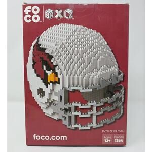 FOCO BRXLZ Arizona Cardinals Helmet 3D Puzzle 1364pc NFL Preowned